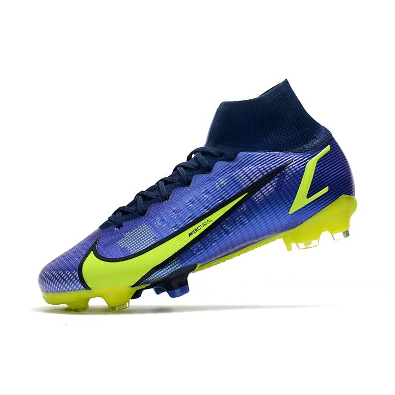 Nike Mercurial Superfly VIII Elite DF FG Recharge Neon Modrý Navy